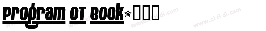 Program OT Book字体转换